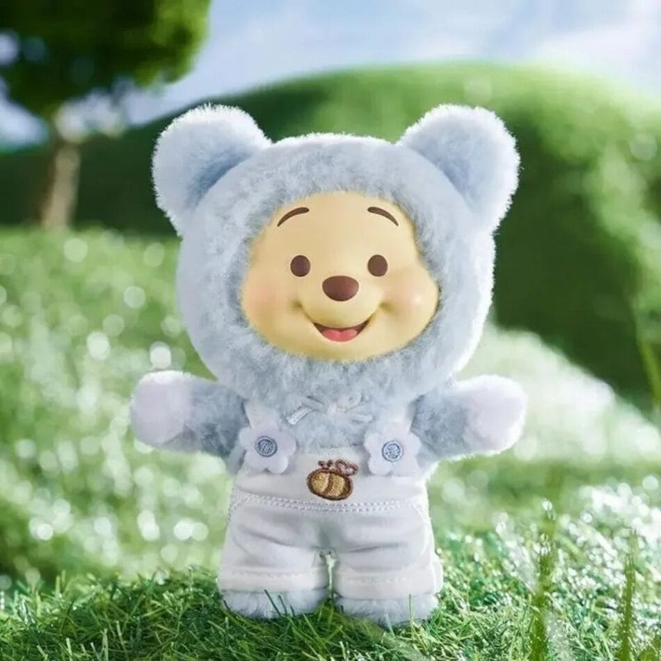 Winnie de Pooh Labubu-Stijl Knuffel in Pastelkleuren De Knuffel