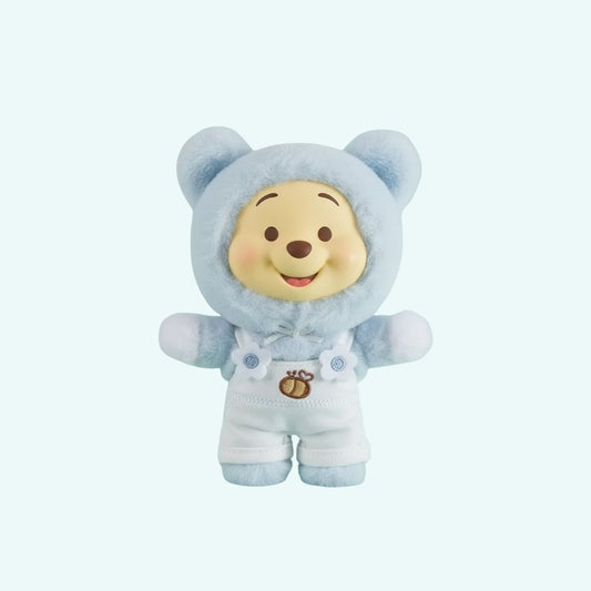 Winnie de Pooh Labubu-Stijl Knuffel in Pastelkleuren De Knuffel blauw
