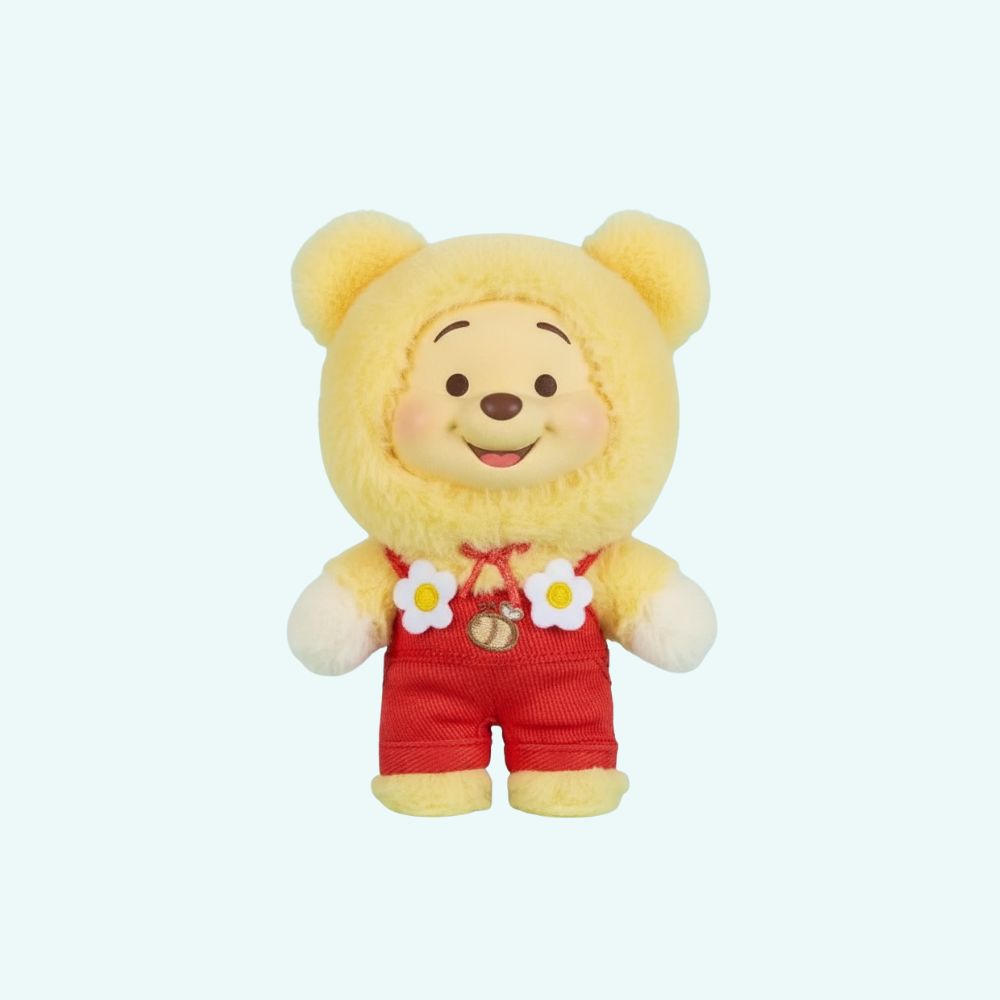 Winnie de Pooh Labubu-Stijl Knuffel in Pastelkleuren De Knuffel geel