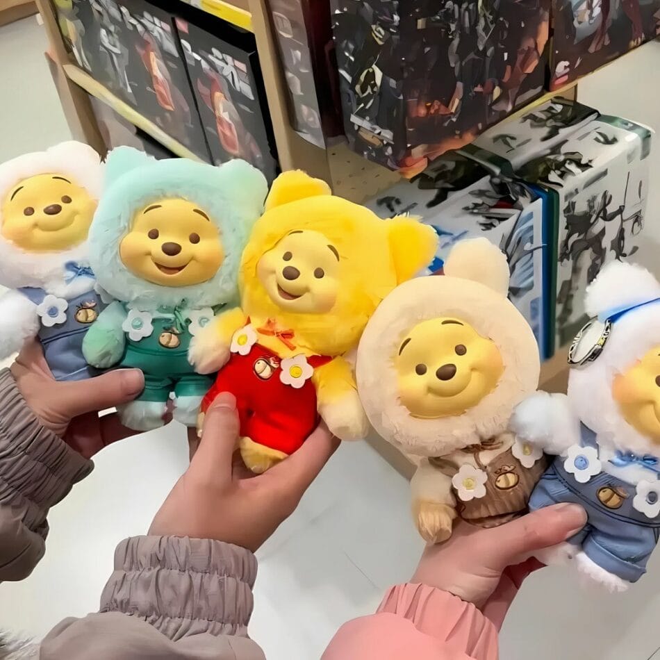 Winnie Labubu Stijl Knuffel Collectable Mysterie Doos De Knuffel