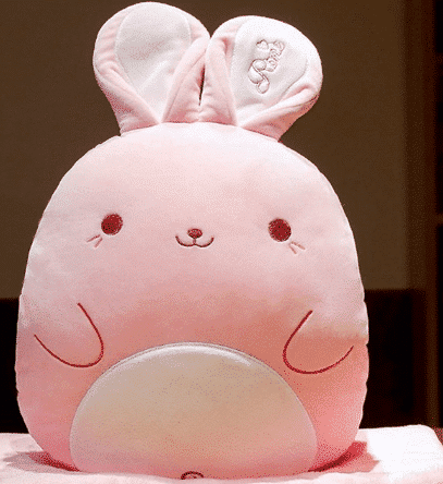 Wit Knuffelkonijn Kussen Zacht Pluche Sierkussen Voor Ontspanning De Knuffel