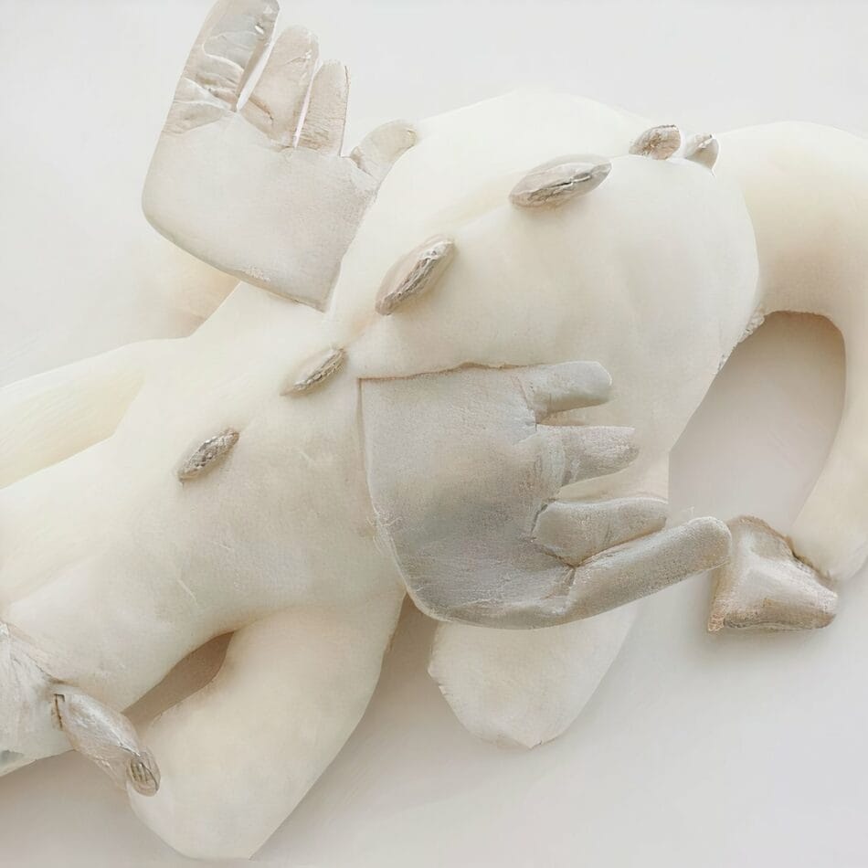 Witte Draak Knuffel Volant Met Zachte Pluche En Grote Vleugels De Knuffel