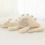 Witte Draak Knuffel Volant Met Zachte Pluche En Grote Vleugels De Knuffel