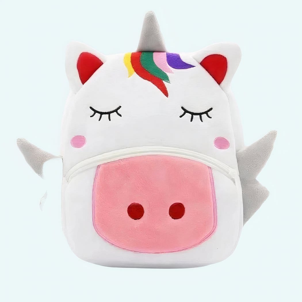 Witte Eenhoorn Knuffelrugzak Met Opbergvak De Knuffel