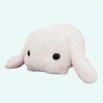 Witte Knuffel Konijn Liggend met Zijdezachte Vacht De Knuffel