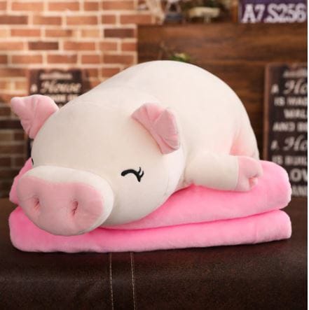 Witte Knuffel Varken 75 cm Zachte Troostknuffel De Knuffel