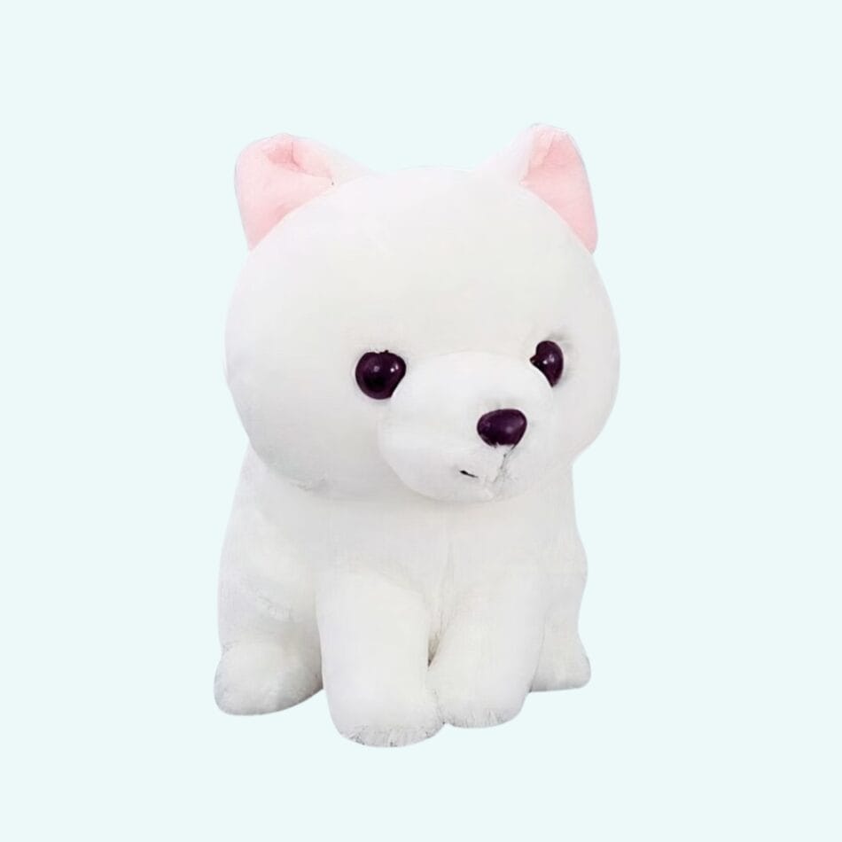 Witte Knuffel Vos 40 cm Zachte Kawaii Met Lange Staart En Roze Oortjes De Knuffel