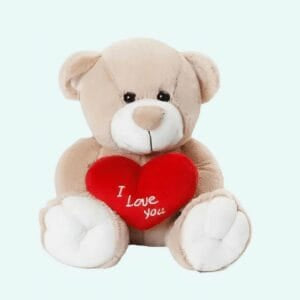 Witte Knuffelbeer Amor met Liefdevolle Uitdrukking Valentijn Cadeau De Knuffel