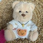 Witte Knuffelbeer Met Gewrichten Handgemaakt In Elegant Pakje De Knuffel