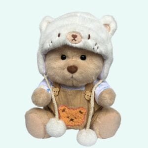 Witte Knuffelbeer Met Gewrichten Handgemaakt In Elegant Pakje De Knuffel