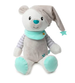 Witte Knuffelbeer Nachtlampje Met Rustgevende Muziek De Knuffel