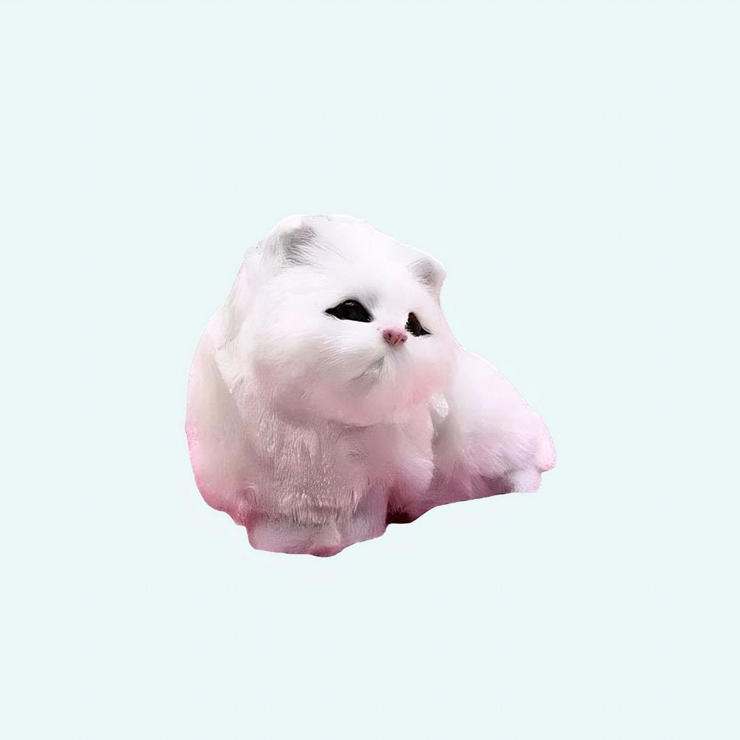 Witte Knuffelpop Kat Zachte Troostknuffel Voor Kinderen De Knuffel