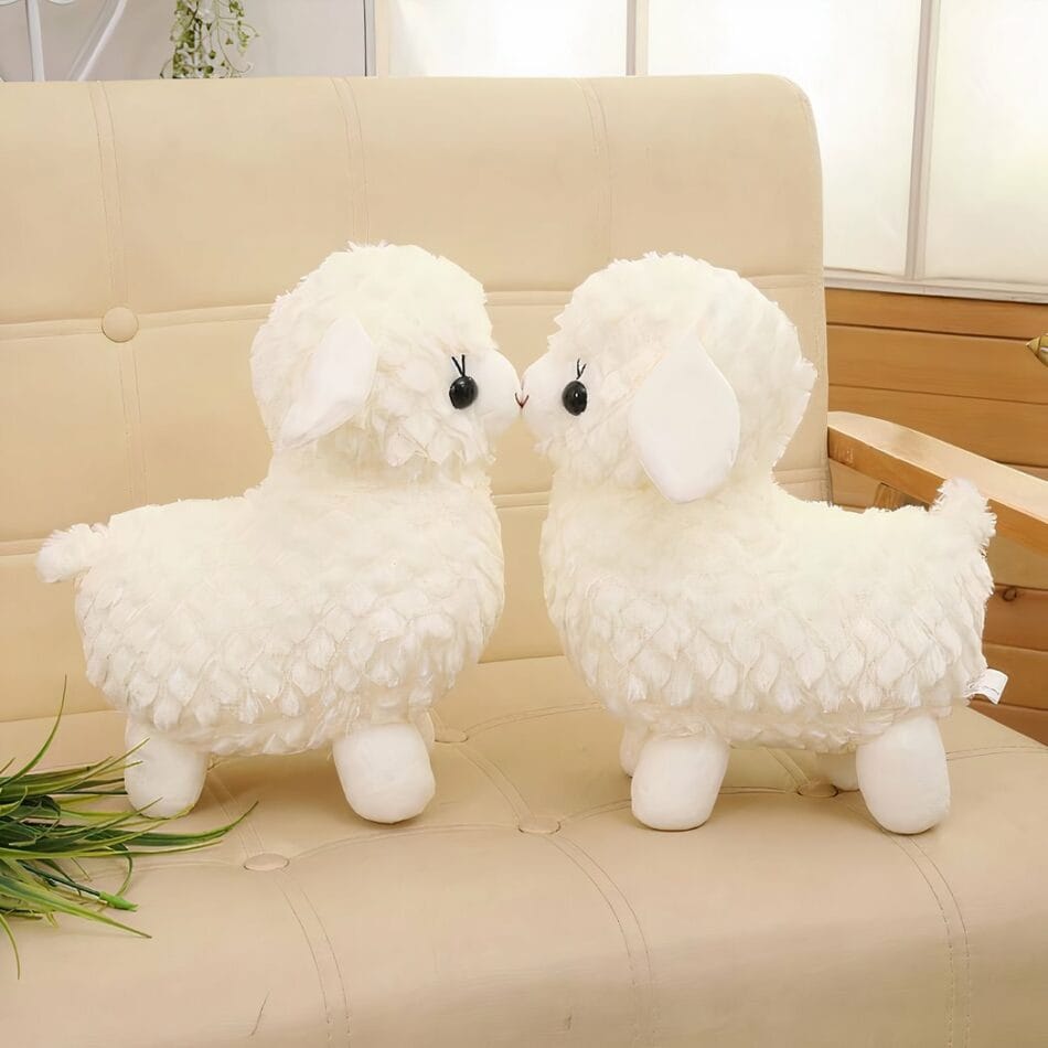 Witte Lama Knuffel van Zacht Pluche voor Baby De Knuffel