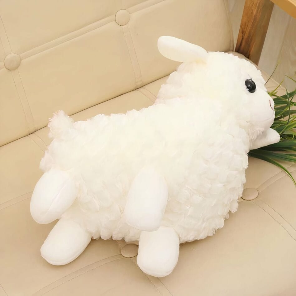 Witte Lama Knuffel van Zacht Pluche voor Baby De Knuffel