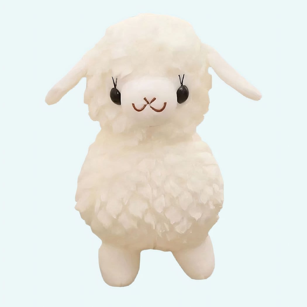 Witte Lama Knuffel van Zacht Pluche voor Baby De Knuffel