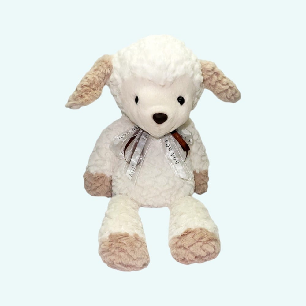 Witte Lammetje Knuffel Magnetronbestendig Warmtekussen Kalmerende Geur De Knuffel