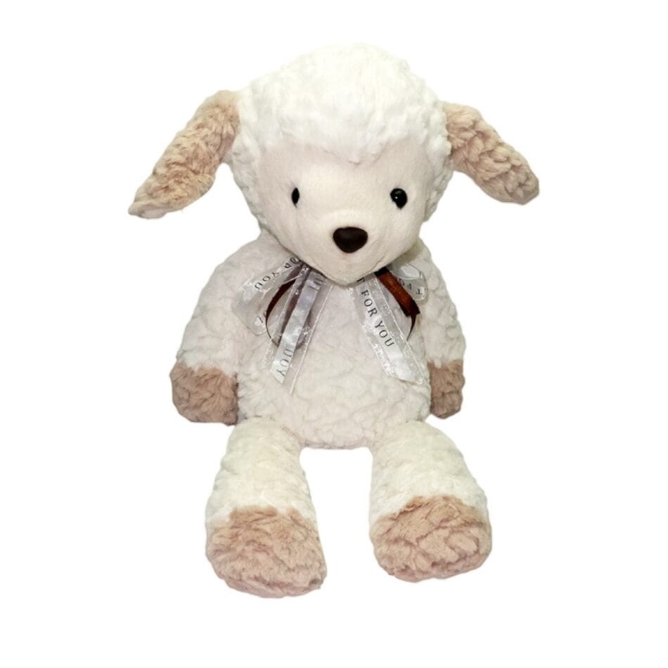 Witte Lammetje Knuffel Magnetronbestendig Warmtekussen Kalmerende Geur De Knuffel