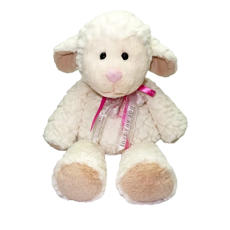 Witte Magnetronknuffel Schaapje Bouillotte Warmte En Bloemengeur De Knuffel
