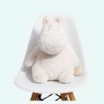 Witte Nijlpaard Knuffel Kussen van Katoen De Knuffel