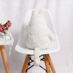 Witte Nijlpaard Knuffel Kussen van Katoen De Knuffel