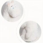 Witte Nijlpaard Knuffel Kussen van Katoen De Knuffel
