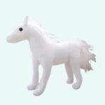 Witte Paardenknuffel Zacht En Realistisch De Knuffel