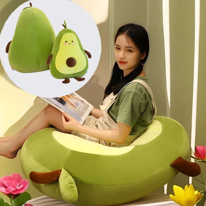 XXL Avocado Knuffelkussen 50 tot 100 cm | Kawaii Avocado De Knuffel