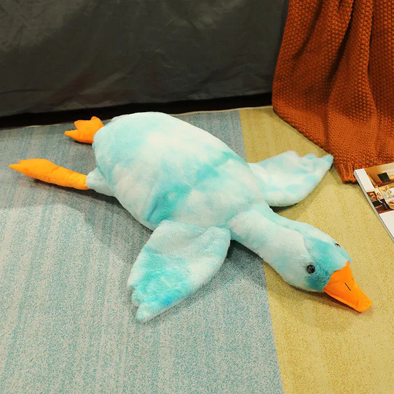 XXL Gans Knuffel 50 tot 130 cm | Lange Gans in 7 Kleuren De Knuffel Blauw / 50 cm
