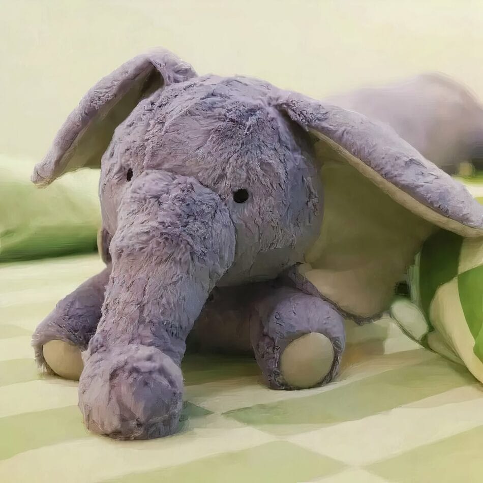 XXL Olifant Knuffel Kussen Met Zachte Grijze Vacht De Knuffel