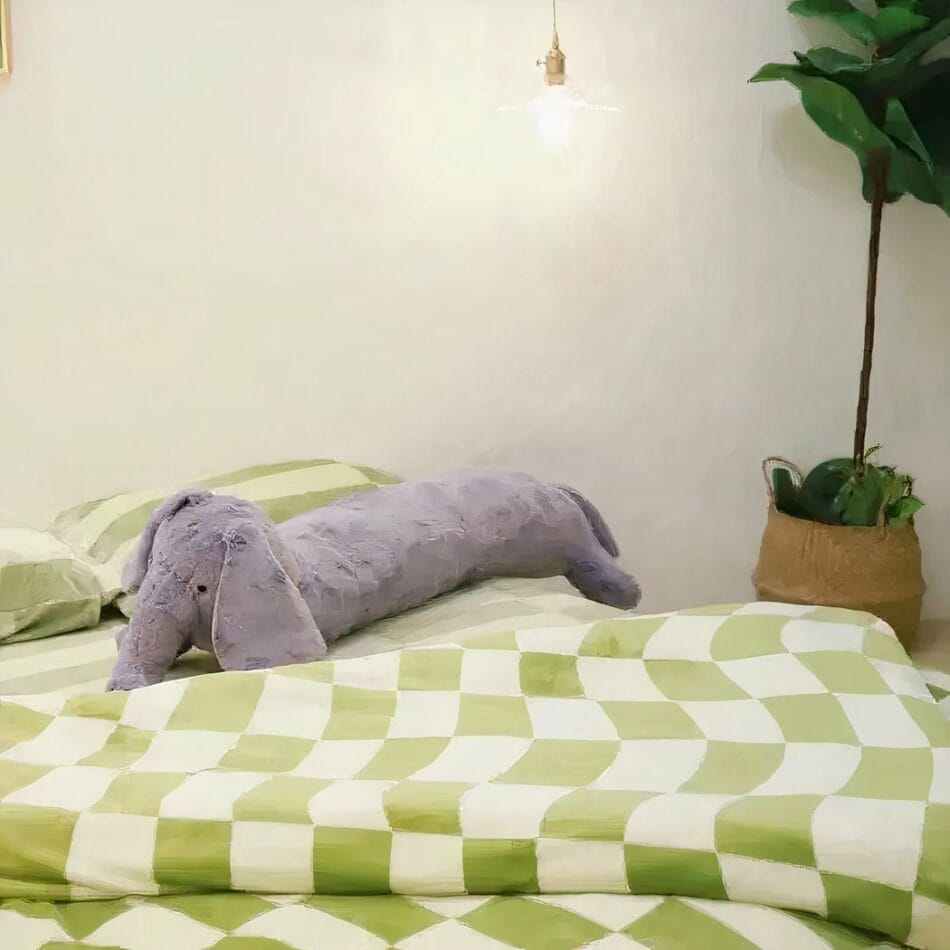 XXL Olifant Knuffel Kussen Met Zachte Grijze Vacht De Knuffel