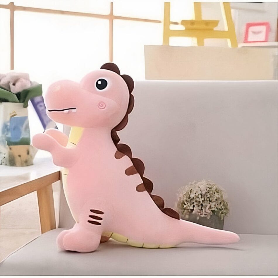 XXL Roze Tyrannosaurus Rex Knuffel Met Zijden Pluche De Knuffel