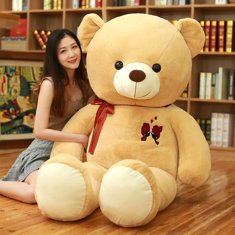 XXL Teddybeer 60 tot 100 cm | Grote Knuffelbeer in 4 Kleuren De Knuffel