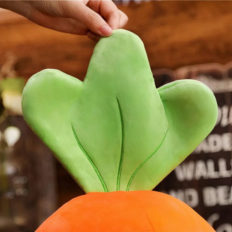 XXL Wortel Knuffel Oranje Pluizige Reuzenknuffel Met Grote Ogen De Knuffel