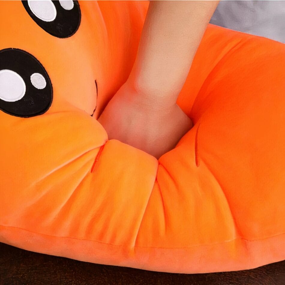 XXL Wortel Knuffel Oranje Pluizige Reuzenknuffel Met Grote Ogen De Knuffel