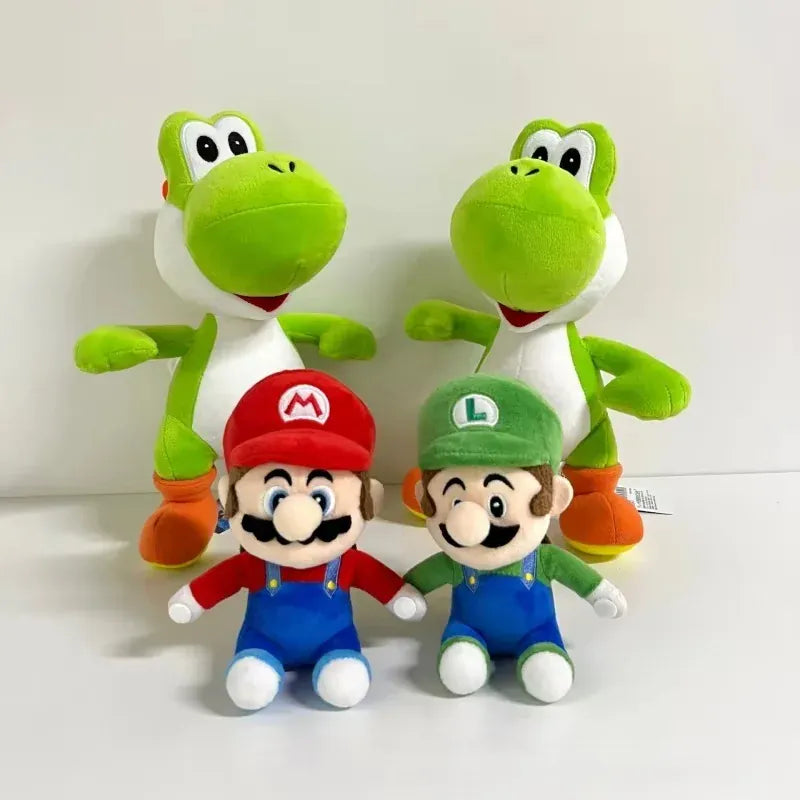 Yoshi Mario & Luigi Knuffel De Knuffel