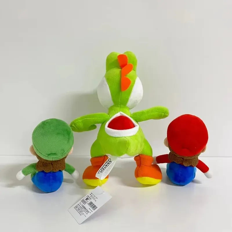 Yoshi Mario & Luigi Knuffel De Knuffel