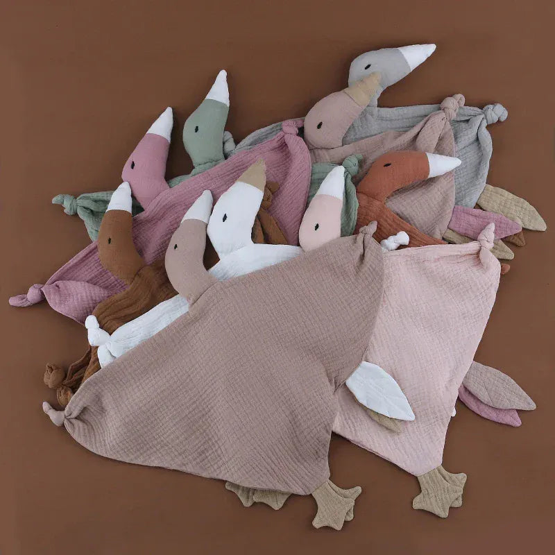 Zacht Baby Knuffeldoek met Eendjes De Knuffel