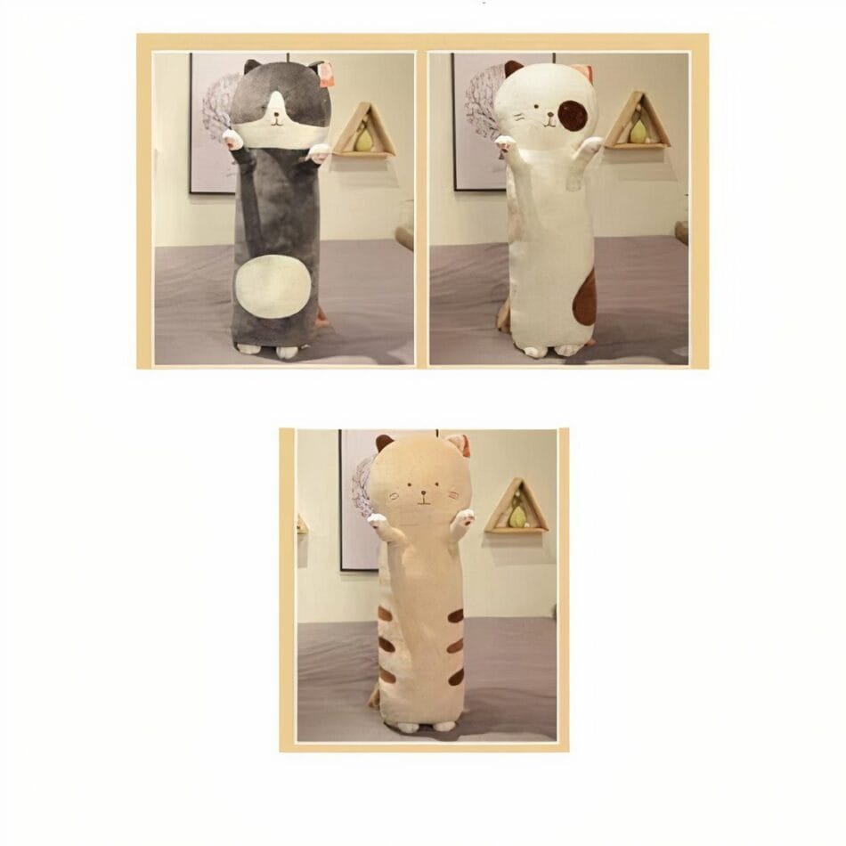 Zacht Katvorm Knuffel Kussen Schattig Decoratief Slaapkamer De Knuffel