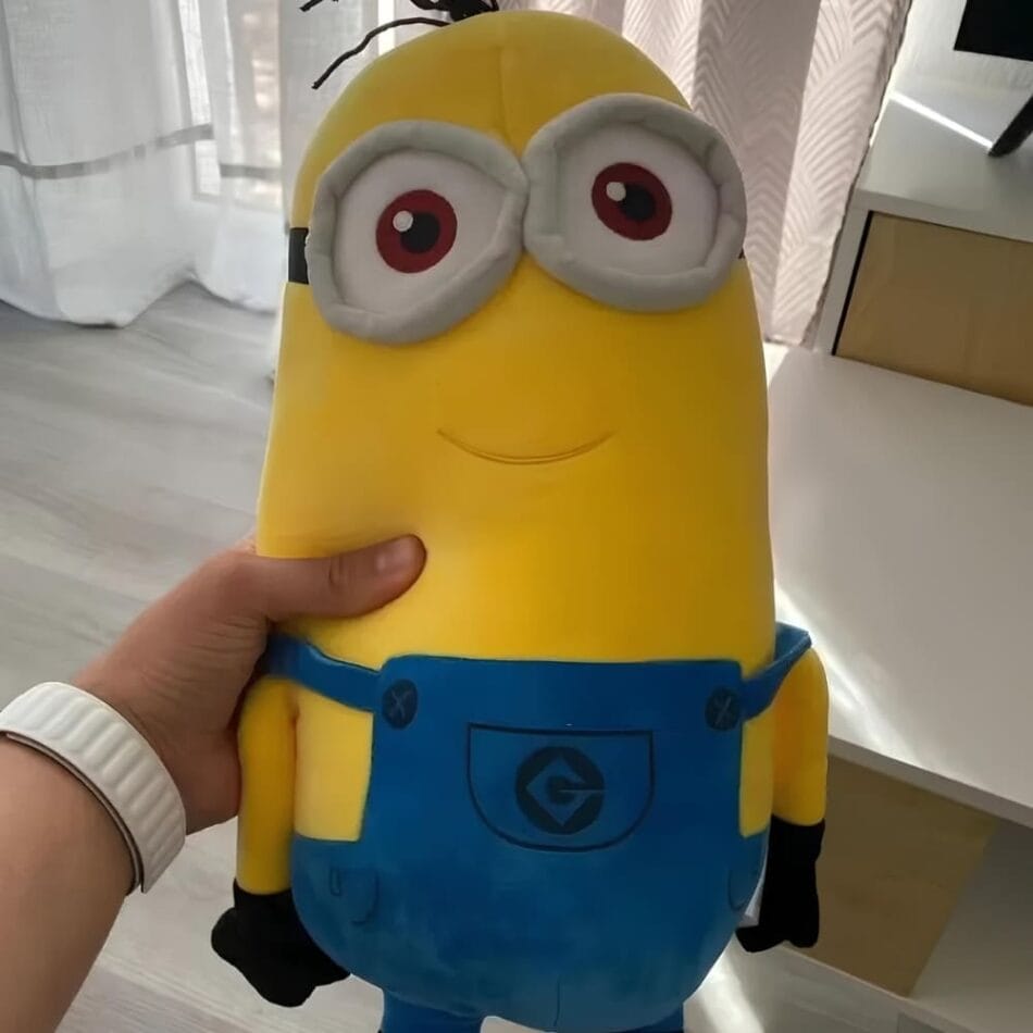 Zacht Minions met Blauwe Salopette en Glimlach De Knuffel