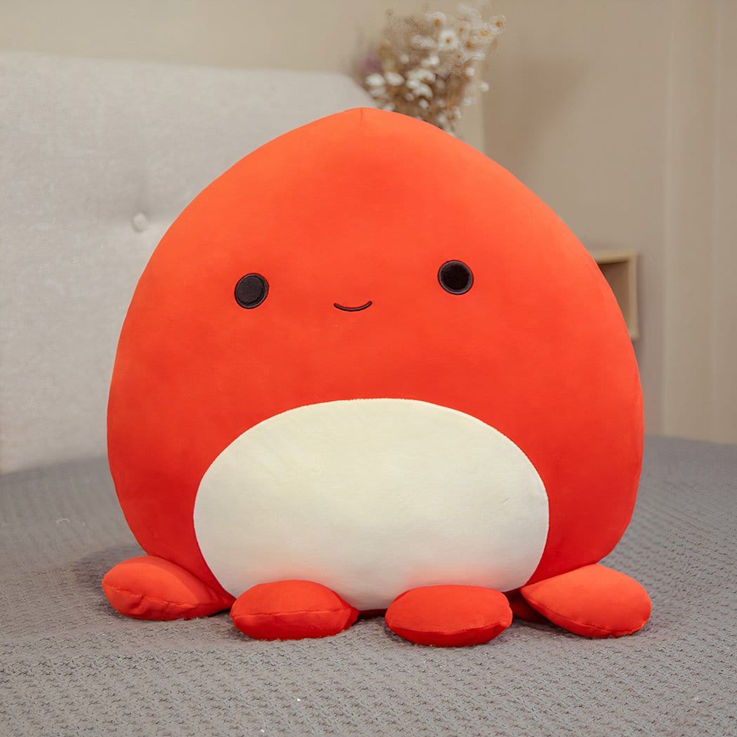 Zacht Octopus Knuffel Kussen Pluche Knuffel Voor Troost En Dutjes De Knuffel rood / 60cm