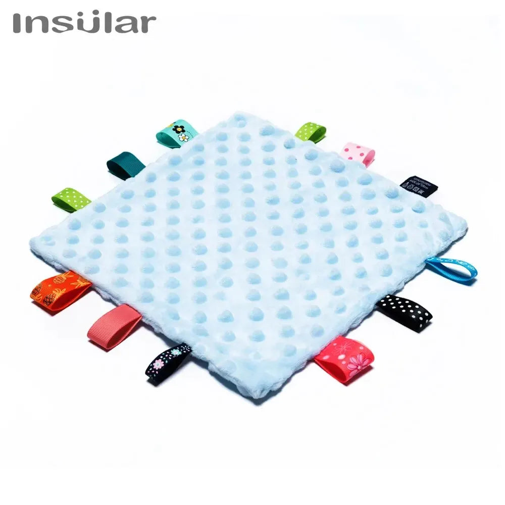 Zachte Baby Handdoek 25x25 Cm De Knuffel SU1001 Blue