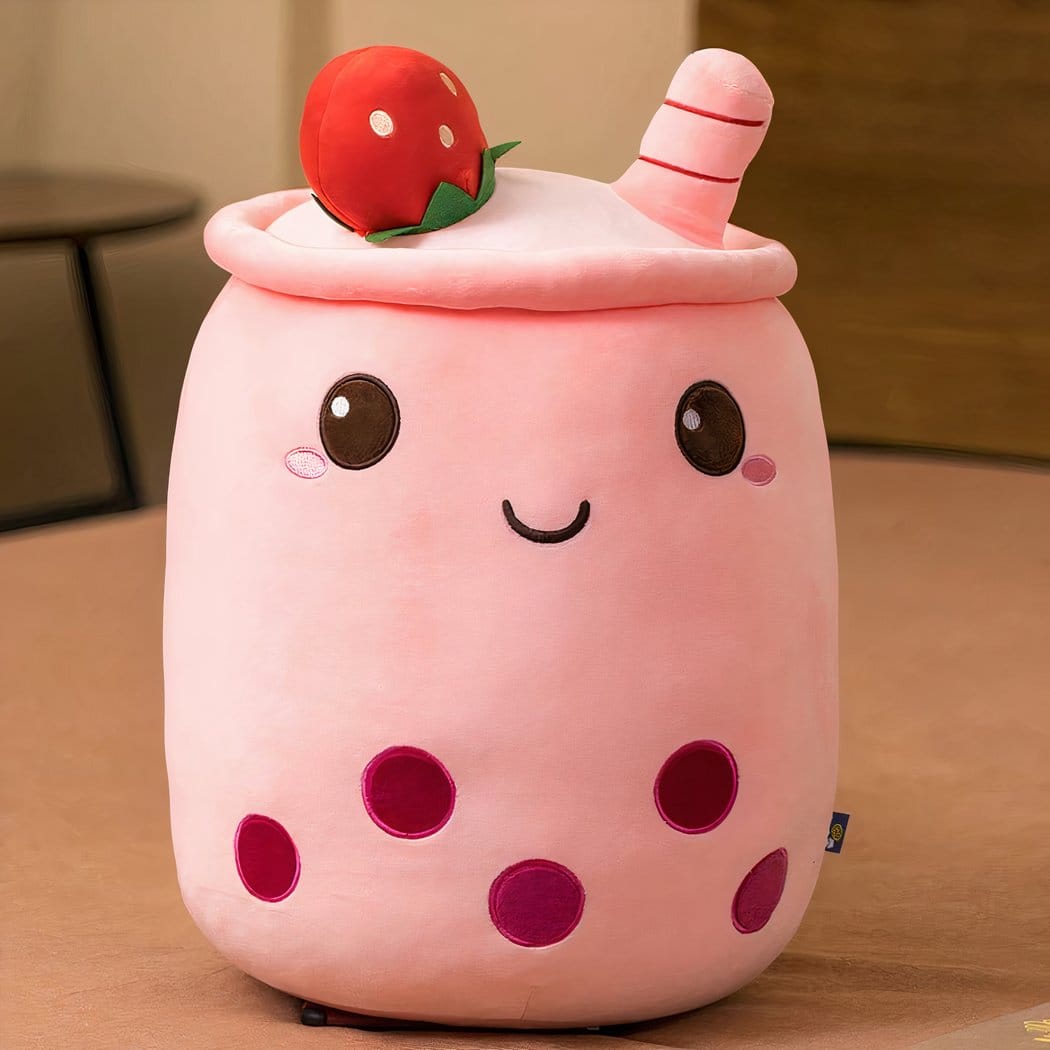 Zachte Bubble Tea Knuffel In Kussenvorm Speels En Comfortabel De Knuffel 22-24cm / roze