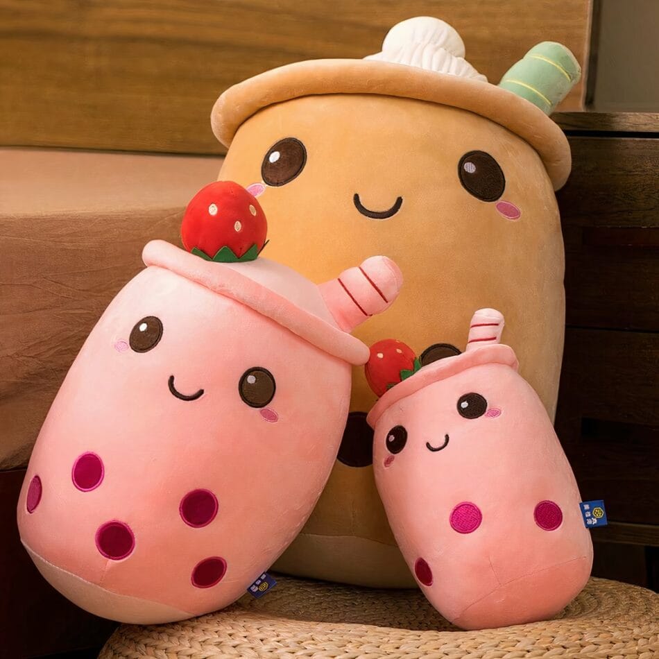 Zachte Bubble Tea Knuffel In Kussenvorm Speels En Comfortabel De Knuffel