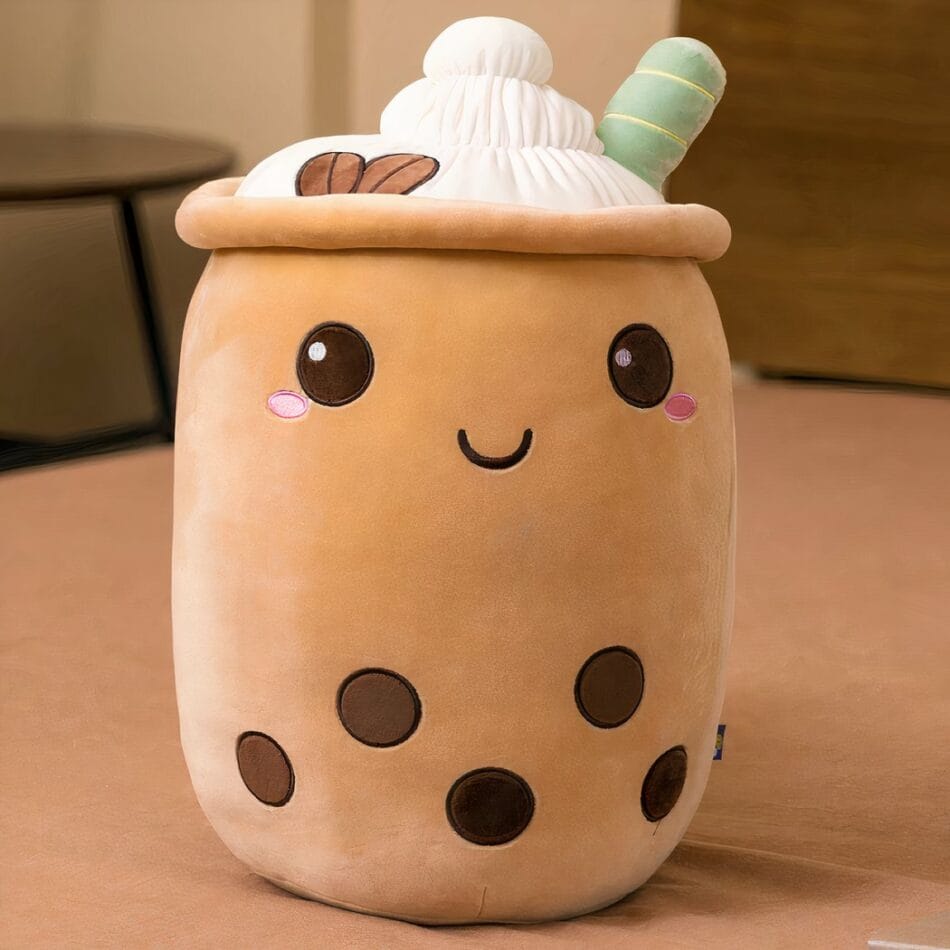 Zachte Bubble Tea Knuffel In Kussenvorm Speels En Comfortabel De Knuffel