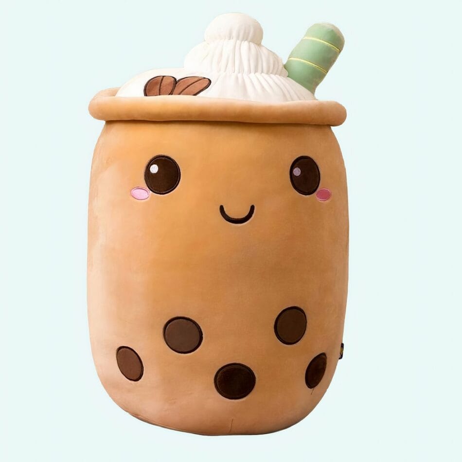Zachte Bubble Tea Knuffel In Kussenvorm Speels En Comfortabel De Knuffel