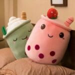 Zachte Bubble Tea Knuffel In Kussenvorm Speels En Comfortabel De Knuffel