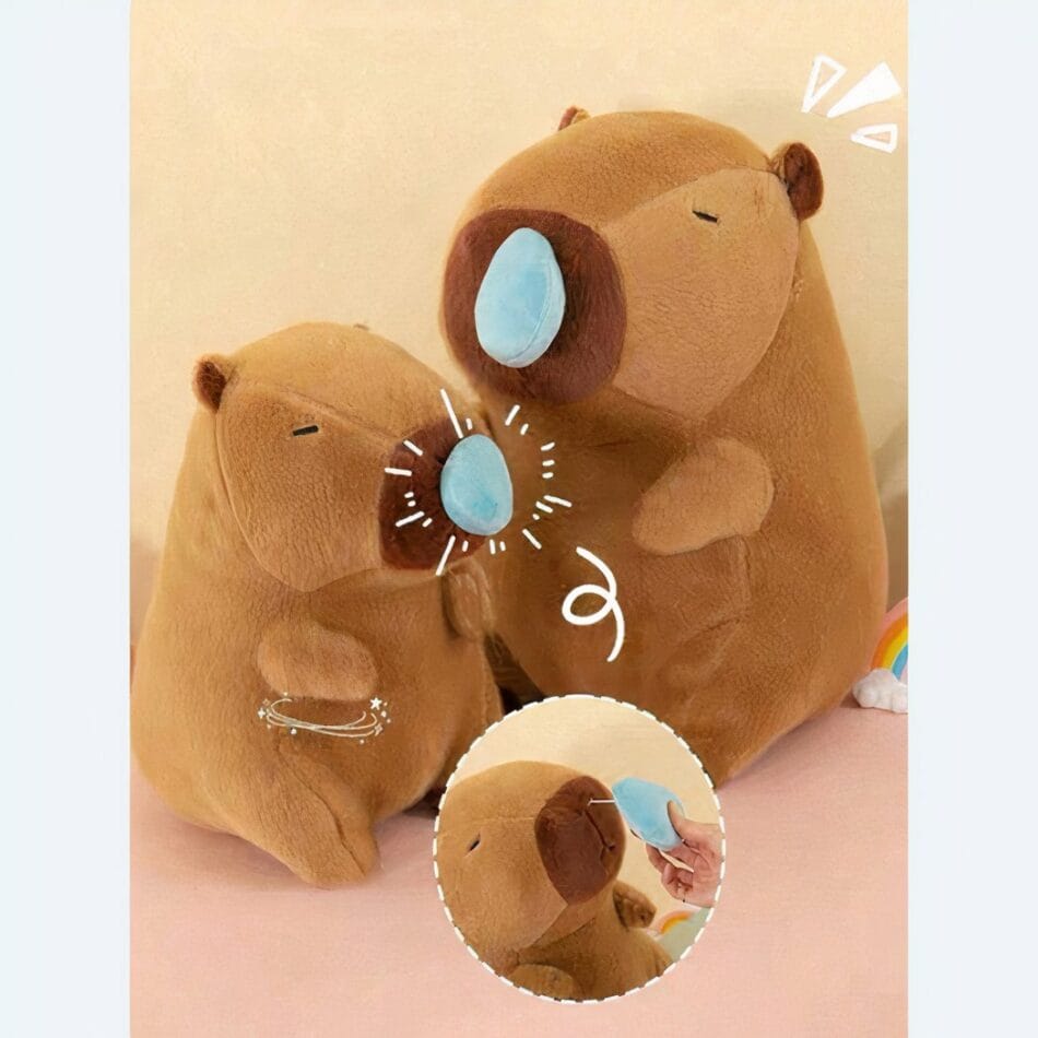 Zachte Capibara Knuffel met Lief Vriendelijk Gezicht De Knuffel