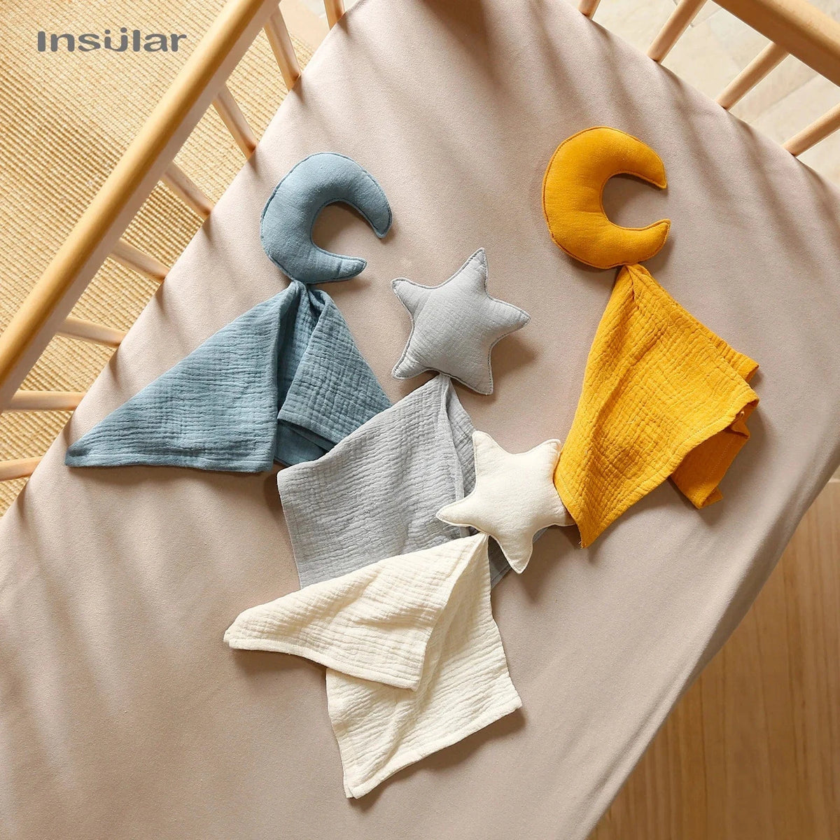 Zachte Doek Voor Baby Speelknuffel De Knuffel Khaki Star