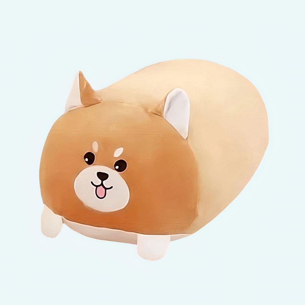 Zachte Fluwelen Knuffel Hond Kussen Shiba Vorm De Knuffel 30cm