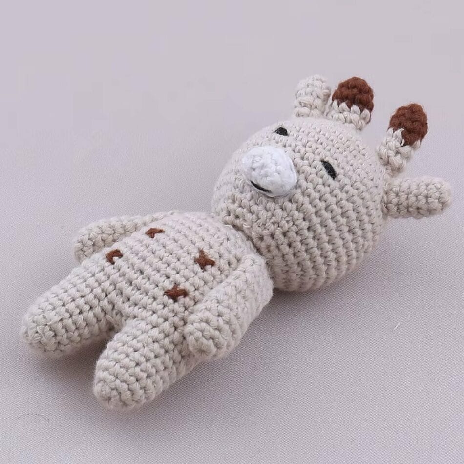 Zachte Gehaakte Girafknuffel Voor Kinderen Speels En Knuffelbaar De Knuffel